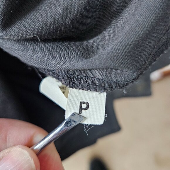 Tiered Ruffle Midi Skirt Small Black Elastic Waist Boho Grandma Dancing Square - Picture 9 of 10